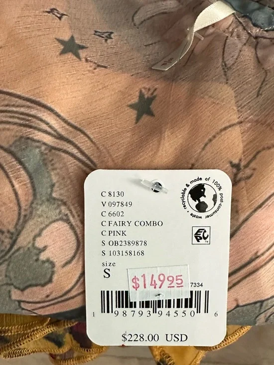 🆕 Free People Celestial Nights Maxi Dress in Fairy Combo Print - Picture 8 of 8